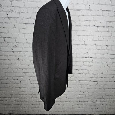 Suitor Black Red Slim Fit 2 Button Double Vented Peak Suit Blazer Sport Coat 40R