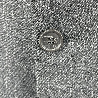 VTG Botany 500 Grey Pinstriped 2 Button Vent Blazer Sport Coat USA Made Size 41S