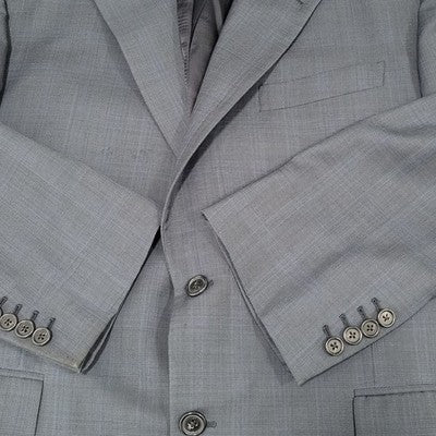 Aldrich Navy Super 130's Worsted Wool 2 Button Notch Blazer Sport Coat Size 44S