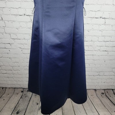 Reitmans Navy Jennifer Satin Removable Straps A Line Midi Dress Size 5