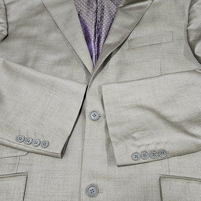 Earvin Magic Johnson Tan Signature Fine Italian Cloth Peak Blazer Sport Coat 44L