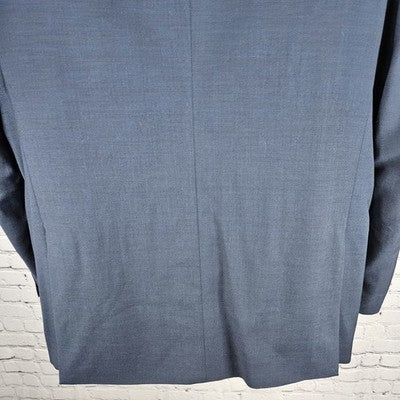 Pronto Uomo Navy 100% Wool Platinum 2 Button Vented Notch Blazer Sport Coat 44R