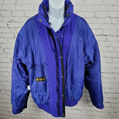 VTG Tyrolia By Head Blue Celtech Waterproof Hooded Insulated Ski Jacket Large L