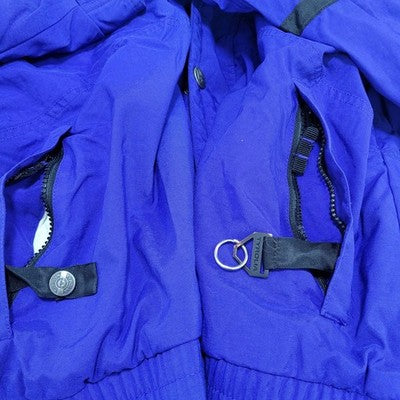 VTG Tyrolia By Head Blue Celtech Waterproof Hooded Insulated Ski Jacket Large L