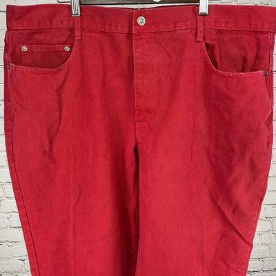 VTG Rodin Red 100% Cotton Classic Tapered Jeans USA Y2K 90’s Men’s Size (42x31)