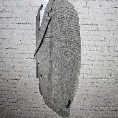 Jos A Bank Grey 100% Wool 2 Button Single Vented Notch Blazer Sport Coat 43R