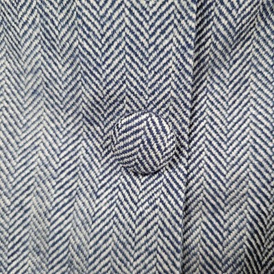VTG Soda Blu Brown Wool Blend Herringbone Sleeveless Lined Dress USA Medium M