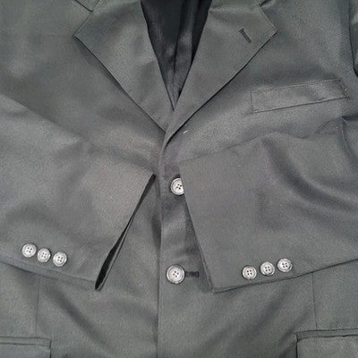 Wall Street Collection Grey 3 Button Notch Blazer Sport Coat USA Made Size 44R