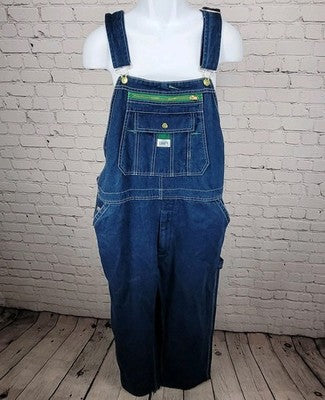 Liberty Blue Denim 100% Cotton Carpenter Pockets Workwear Overalls Size 42x30