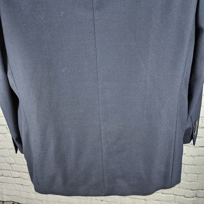 VTG Ralph Ralph Lauren Navy 100% Wool 2 Button Notch Blazer Sport Coat 42R