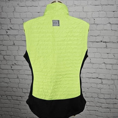 VSX Victoria's Secret Green Thermo Lite Pro Stand Up Collar Zip Vest Large L
