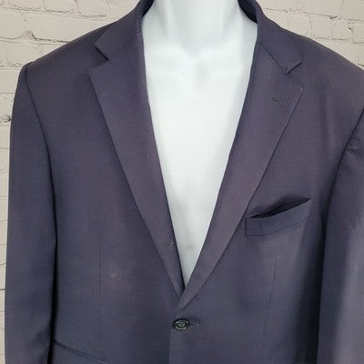Jos A Bank Navy 100% Wool Tailored Fit Executive Blazer Sport Coat Size 42R