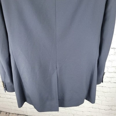 Jos A Bank Navy 100% Wool 3 Button Vented Notch Blazer Sport Coat Size 42R
