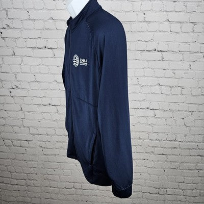 DELL Match Play World Golf Championships Navy Zip Stretch Lightweight Jacket M