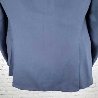 Cellini Collection Navy 2 Button Double Vented Notch Blazer Sport Coat 40R