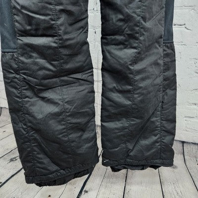 VTG Peter J Black Insulated Adjustable Bootcut Snow Ski Bibs Pants Large L