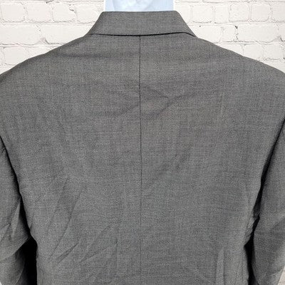 Daniel Cremieux Grey Guabello Super 120's Blazer Sport Coat Italy Made Size 40R