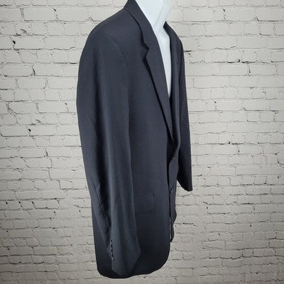 Austin Reed Navy 2 Button Notch Lapel Vented Blazer Sport Coat Jacket USA 44R