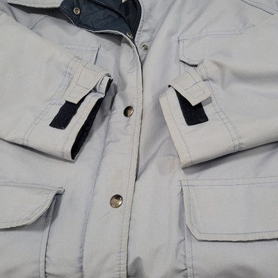 VTG Blair Blue Thinsulate Zip & Snap Utility Workwear Jacket USA Made Size XL