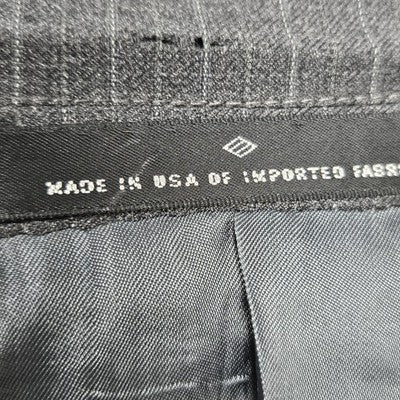 Joseph Abboud Black Label Grey 100% Wool 2 Button Blazer Sport Coat USA 40R