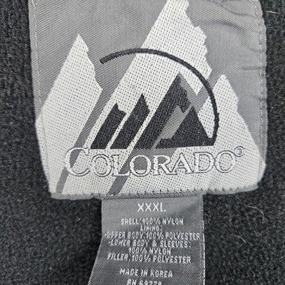 Colorado Black Full Zip Fleece Lined Insulated Lightweight Zip Pocket Jacket 3XL