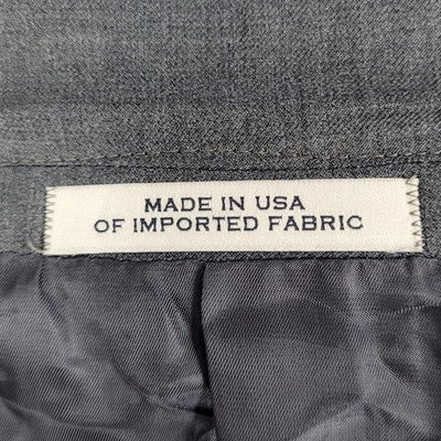 Joseph Abboud Grey 100% Wool Super 110's Blazer Sport Coat USA Made Size 52R