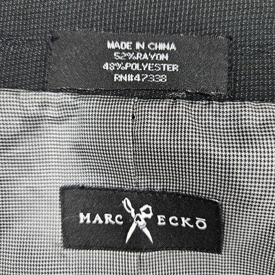 Marc Ecko Black Multitask 2 Button Double Vented Notch Blazer Sport Coat 38L