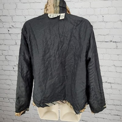 Keren Hart Multicolor Lightweight Long Sleeve Buttoned Collared Jacket Medium M