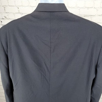 Austin Reed Navy 2 Button Notch Lapel Vented Blazer Sport Coat Jacket USA 44R