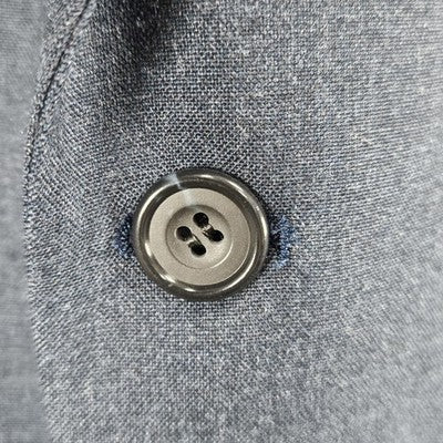 VTG Christian Brooks Blue 2 Button Vented Notch Blazer Sport Coat USA 42XL