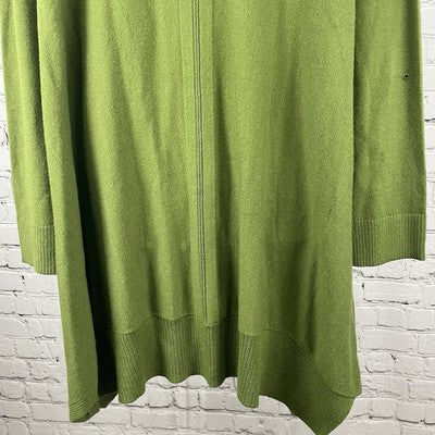 NWD Westbound Green Knit Ribbed Pullover V Neck Stretch Sweater Size 2X