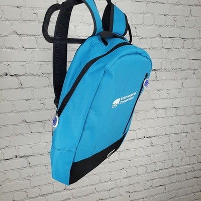Metro Logo Blue Bio International Convention 2025 Laptop Sleeve Mesh Backpack