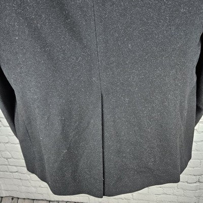 Majer Black 2 Button Single Vented Notch Blazer Sport Coat Italy Made 45