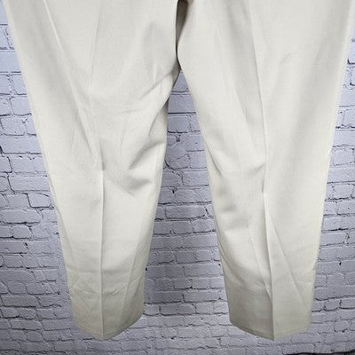 Jos A Bank Beige Traveler Tailored Fit Flat Front Straight Leg Dress Pants 32x30