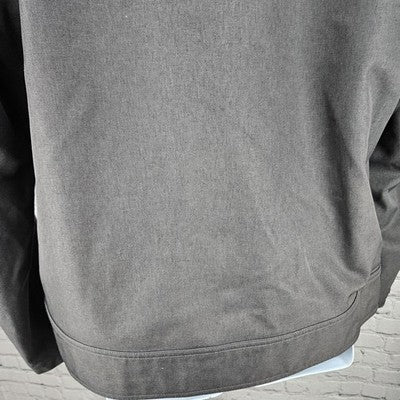 Michael Kors Grey Full Zip Removable Liner Stand Up Collar Jacket Large L