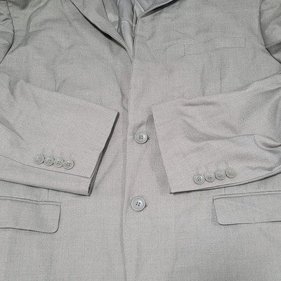 Gianna Uomo Gold Label Beige 2 Button Vented Notch Blazer Sport Coat 46S
