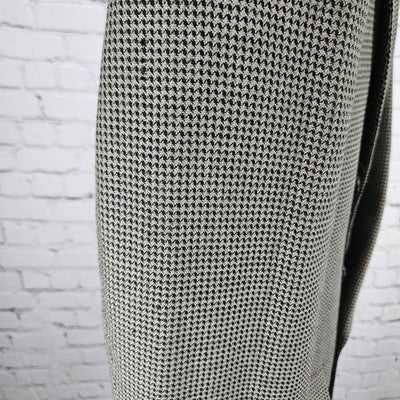 Albert Nipon Brown Black 100% Wool Double Breasted Peak Blazer Sport Coat 42R