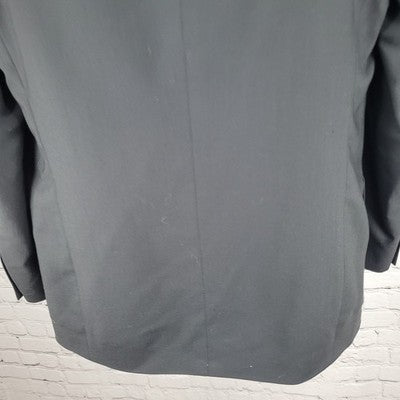 Joseph & Feiss Black 100% Wool Comfort Stretch 2 Button Blazer Sport Coat 38R
