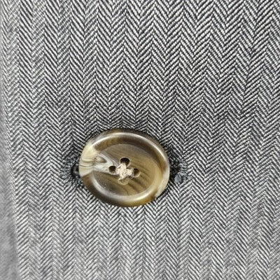 Chaps Ralph Lauren Grey Wool Cashmere 2 Button Notch Blazer Sport Coat 42R