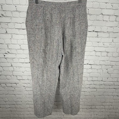 VTG Lucia Grey Multicolor Wool Blend High Rise Pants USA Made Size 14 (29x29)