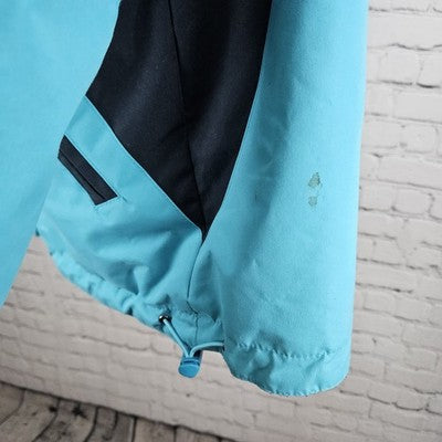 Grand Canyon Railway Cheneral Blue Fleece Lined Hooded Jacket Medium *zipper