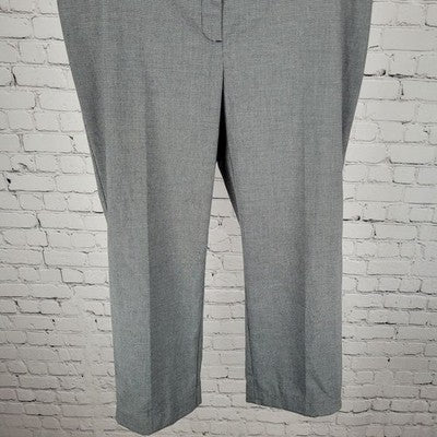 Chico's Grey Houndstooth Lightweight Stretch Pants Size 2S US 12S (35x25.5)