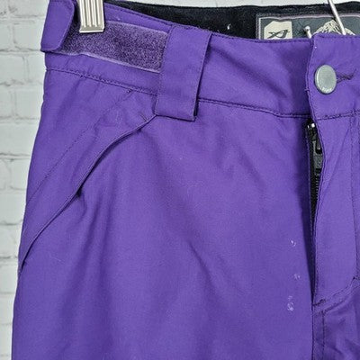 Orage Purple Insulated Adjustable Waist Snow Pants Youth Size Medium M (25x26.5)