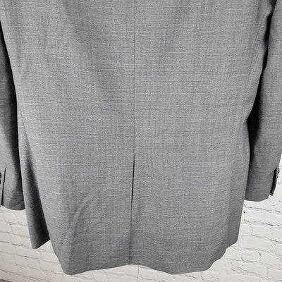 Lauren Ralph Lauren Grey 100% Wool 2 Button Notch Blazer Sport Coat Size 42R