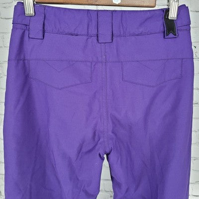 Orage Purple Insulated Adjustable Waist Snow Pants Youth Size Medium M (25x26.5)