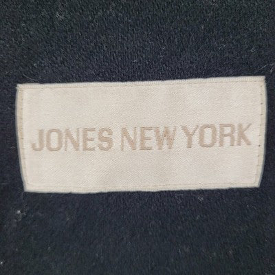 Jones New York Green Sheen Wool Lined Double Breasted Peacoat Trench Coat 8P