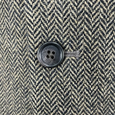 Towncraft Brown Lambswool Herringbone Tweed 2 Button Blazer Sport Coat Size 44R