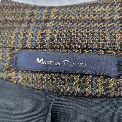 Chaps Ralph Lauren Blue 100% Wool 2 Button Vented Notch Blazer Sport Coat 40S