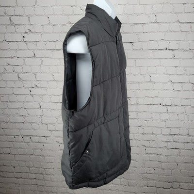 The Foundry Grey Insulated Full Zip Snap Pockets Lightweight Vest Gilet 2XL