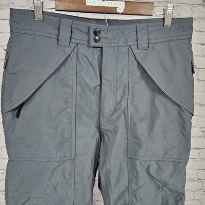 Marker Grey Zipped Pockets Straight Leg Snowboard Ski Pants Medium M (33x29)